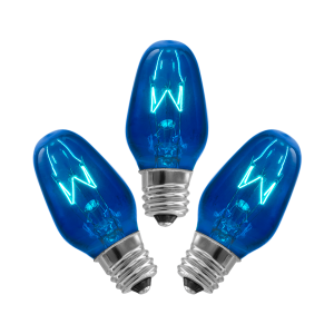 15-Watt Light Bulb - 3-pack - Blue