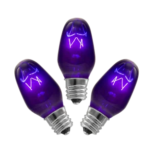 15-Watt Light Bulb - 3-pack - Purple