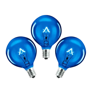 25-Watt Light Bulb - 3-pack - Blue