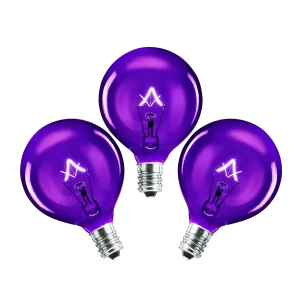 25-Watt Light Bulb - 3-pack - Purple