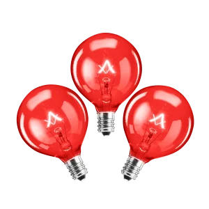 25-Watt Light Bulb - 3-pack - Red