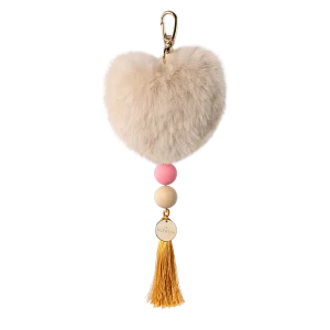 Taupe Heart Scentsy Charm Clip + Vanilla Bean Buttercream fragrance