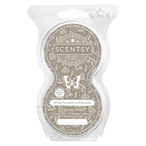 White Pumpkin & Driftwood Scentsy Pod Twin Pack