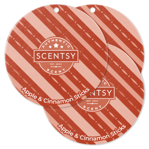 Apple & Cinnamon Sticks Scent Circle 3-Pack