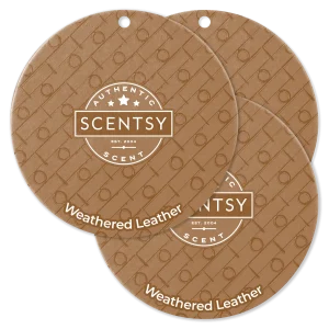 Weathered Leather Scent Circle 3-Pack